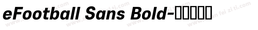 eFootball Sans Bold字体转换